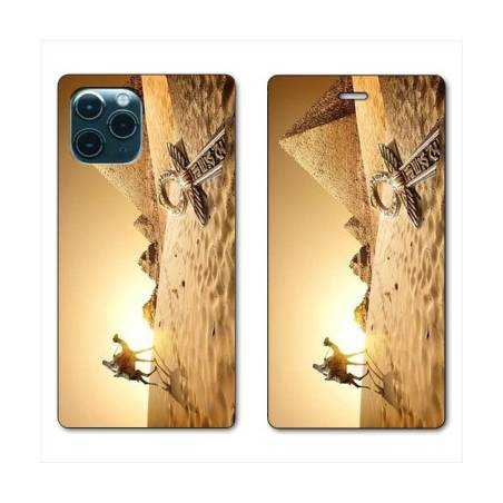 RV Housse cuir portefeuille Iphone 11 Pro Max (6,5") Egypte Chameau
