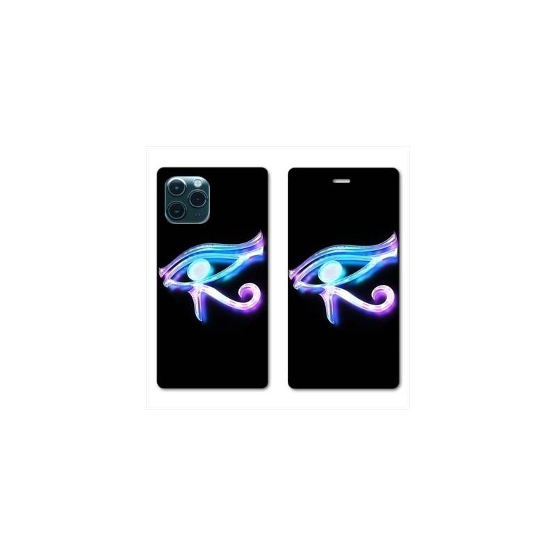 RV Housse cuir portefeuille Iphone 11 Pro Max (6,5") Egypte Œil Orus