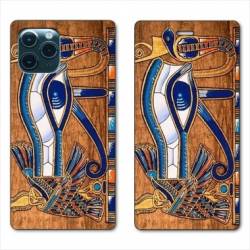 RV Housse cuir portefeuille Iphone 11 Pro Max (6,5") Egypte Papyrus