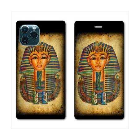 RV Housse cuir portefeuille Iphone 11 Pro Max (6,5") Egypte Pharaon