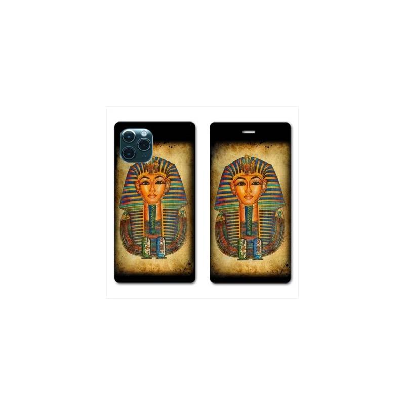 RV Housse cuir portefeuille Iphone 11 Pro Max (6,5") Egypte Pharaon