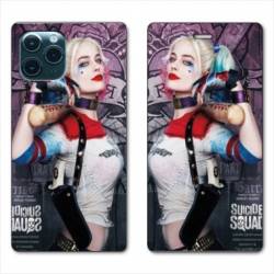 RV Housse cuir portefeuille Iphone 11 Pro Max (6,5") Harley Quinn Batte