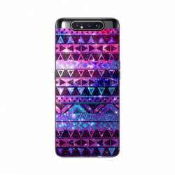 Coque Samsung Galaxy A80 motifs Aztec azteque violet