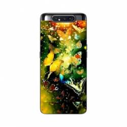Coque Samsung Galaxy A80 papillons papillon jaune