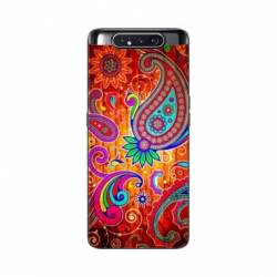 Coque Samsung Galaxy A80 fleur psychedelic