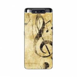 Coque Samsung Galaxy A80 Musique clé sol vintage