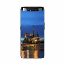 Coque Samsung Galaxy A80 France Notre Dame Paris night