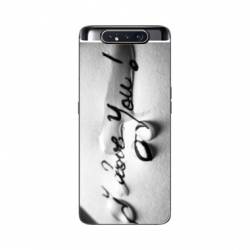 Coque Samsung Galaxy A80 I love you larme B