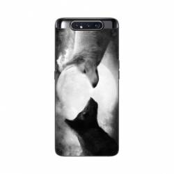 Coque Samsung Galaxy A80 Loup Duo