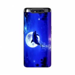 Coque Samsung Galaxy A80 Dauphin lune