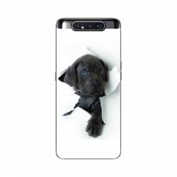 Coque Samsung Galaxy A80 Chien noir