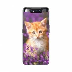 Coque Samsung Galaxy A80 Chat Violet
