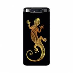 Coque Samsung Galaxy A80 Animaux Maori lezard noir
