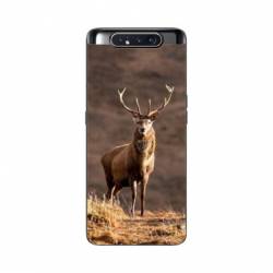 Coque Samsung Galaxy A80 chasse chevreuil Blanc