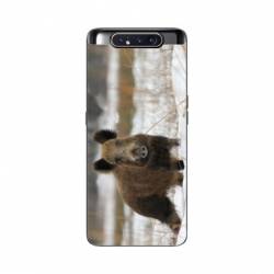 Coque Samsung Galaxy A80 chasse sanglier Neige