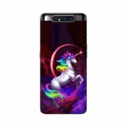 Coque Samsung Galaxy A80 Licorne Arc en ciel