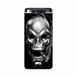 Coque Samsung Galaxy A80 tete de mort Fume