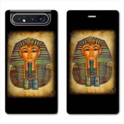 Housse cuir portefeuille Samsung Galaxy A80 Egypte Pharaon