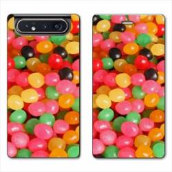 Housse cuir portefeuille Samsung Galaxy A80 Dragibus