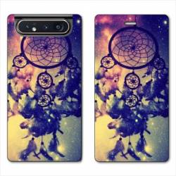 Housse cuir portefeuille Samsung Galaxy A80 attrape reve Colore