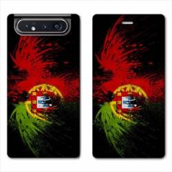 Housse cuir portefeuille Samsung Galaxy A80 Portugal Aigle