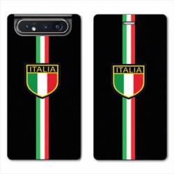 Housse cuir portefeuille Samsung Galaxy A80 Italie 3