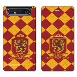 Housse cuir portefeuille Samsung Galaxy A80 WB License harry potter ecole Griffindor