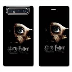 Housse cuir portefeuille Samsung Galaxy A80 WB License harry potter dobby Hollows