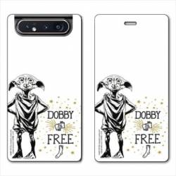 Housse cuir portefeuille Samsung Galaxy A80 WB License harry potter dobby Free B