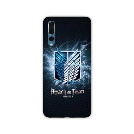 Coque Huawei P30 Manga Attaque titans noir