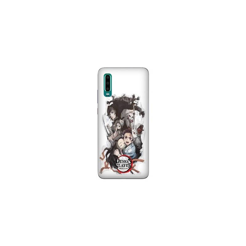 Coque Huawei P30 Manga Damon Slayer Blanc