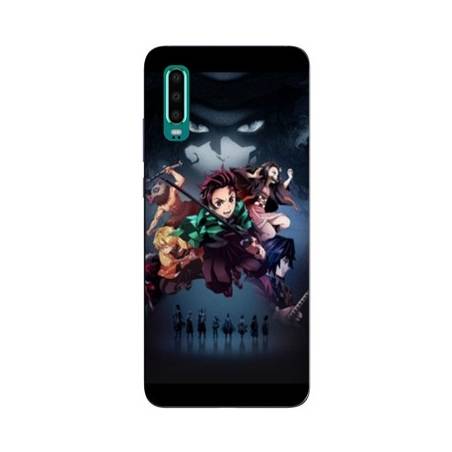 Coque Huawei P30 Manga Damon Slayer Noir