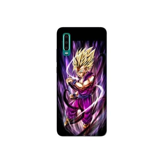 Coque Huawei P30 Manga Dragon Ball Sangohan violet