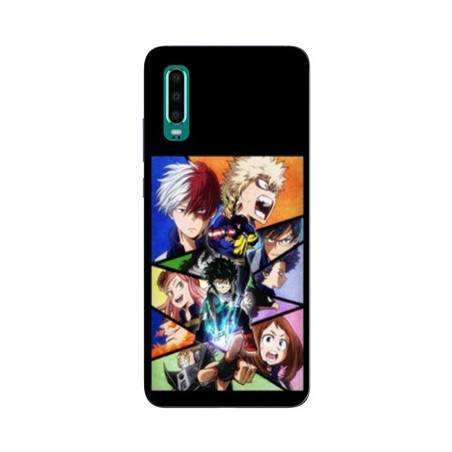 Coque Huawei P30 Manga My hero acadamia noir