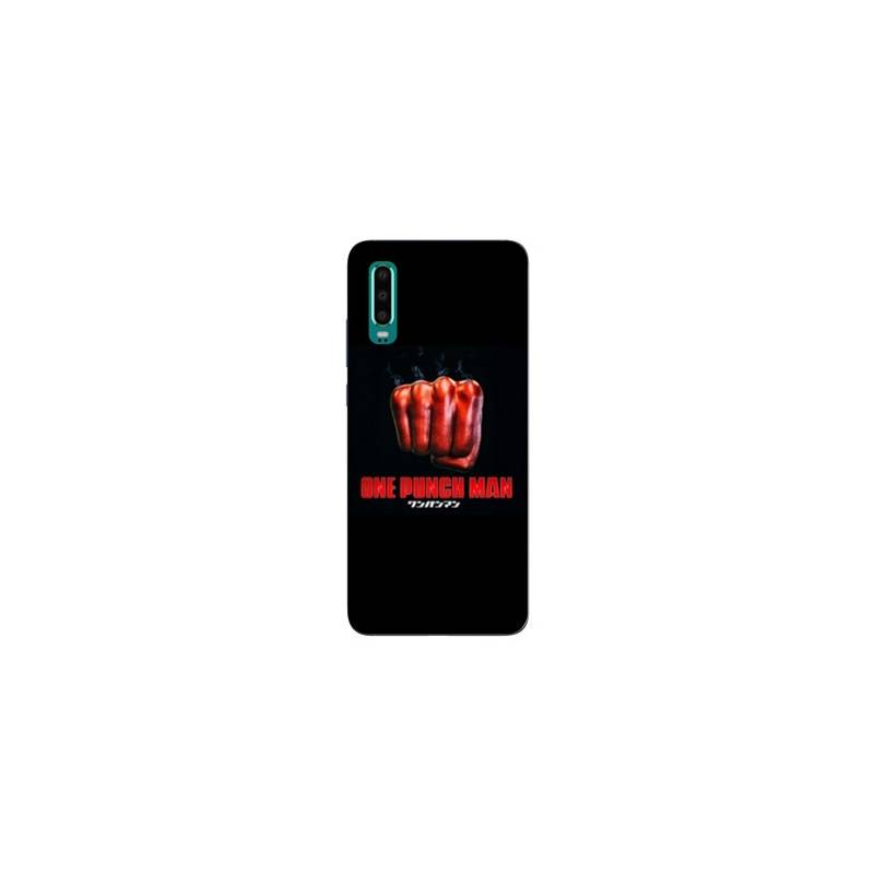 Coque Huawei P30 Manga One Punch Man poing