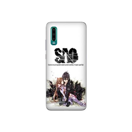 Coque Huawei P30 Manga SAO sword Art Online blanc
