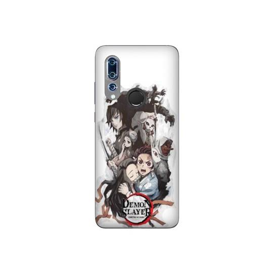 Coque Huawei P30 LITE Manga Damon Slayer Blanc