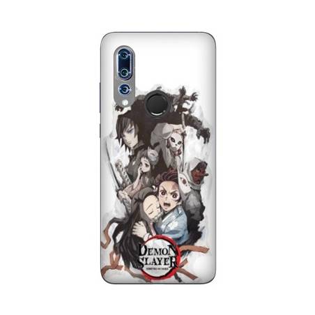 Coque Huawei P30 LITE Manga Damon Slayer Blanc