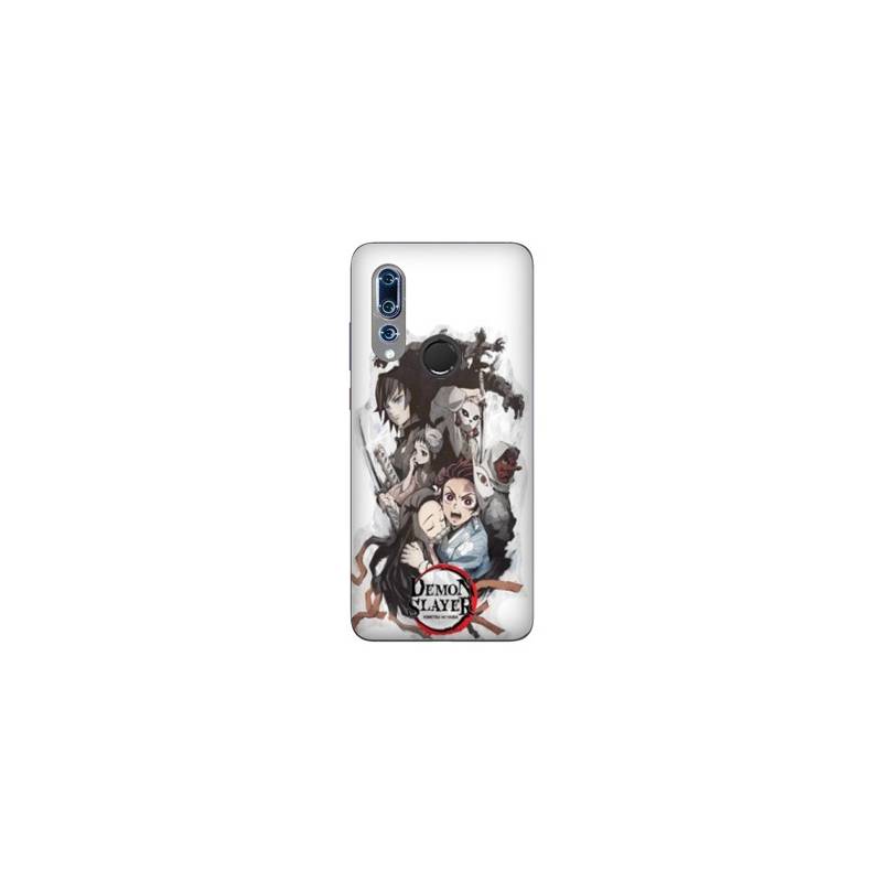 Coque Huawei P30 LITE Manga Damon Slayer Blanc