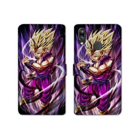 RV Housse cuir portefeuille Huawei P30 LITE Manga Dragon Ball Sangohan violet