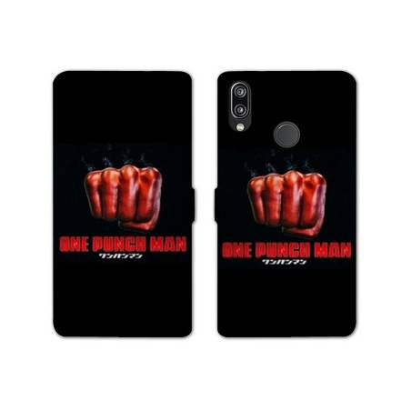 RV Housse cuir portefeuille Huawei P30 LITE Manga One Punch Man poing