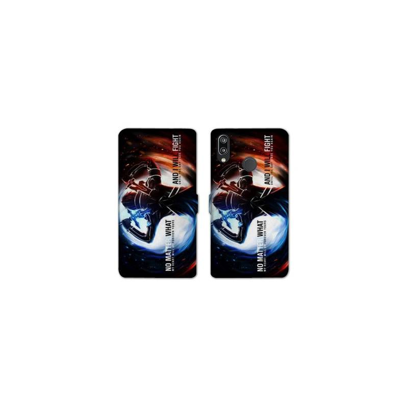 RV Housse cuir portefeuille Huawei P30 LITE Manga SAO sword Art Online Fight