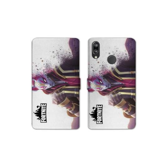 RV Housse cuir portefeuille Huawei P30 LITE Fortnite Blanc