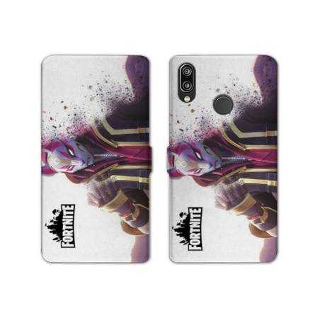 RV Housse cuir portefeuille Huawei P30 LITE Fortnite Blanc