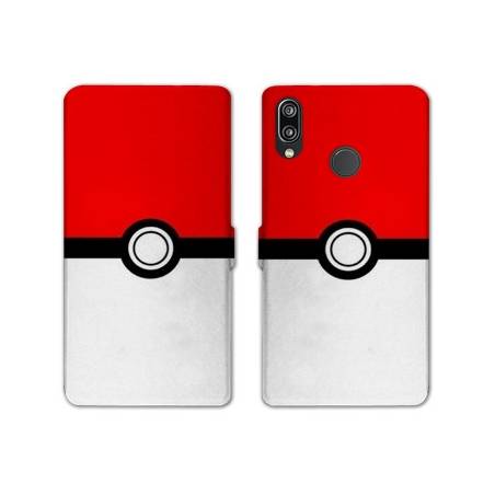 RV Housse cuir portefeuille Huawei P30 LITE Pokemon Pokeball