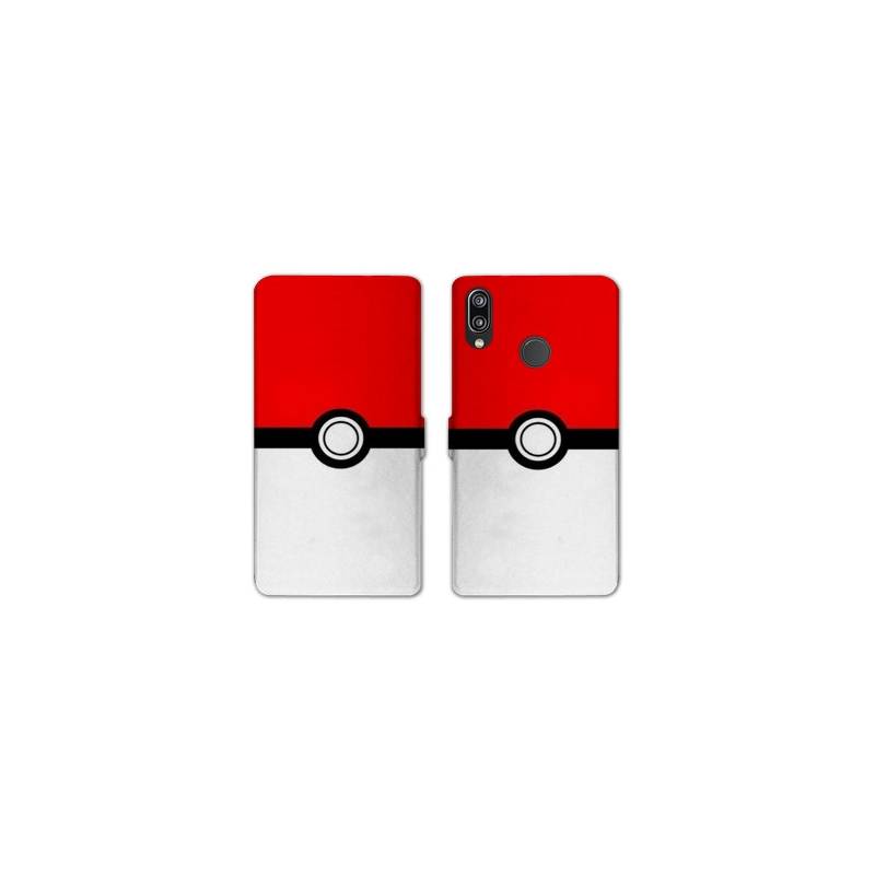 RV Housse cuir portefeuille Huawei P30 LITE Pokemon Pokeball