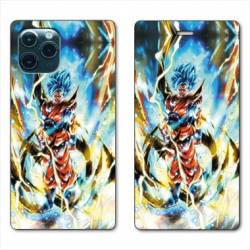 RV Housse cuir portefeuille Iphone 11 (6,1) Manga Dragon Ball Sangoku Blanc