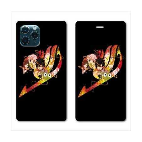 RV Housse cuir portefeuille Iphone 11 (6,1) Manga Fairy Tail Logo Noir