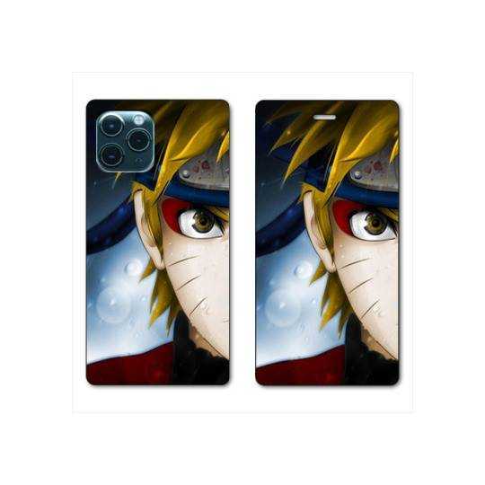 RV Housse cuir portefeuille Iphone 11 (6,1) Manga Naruto blanc