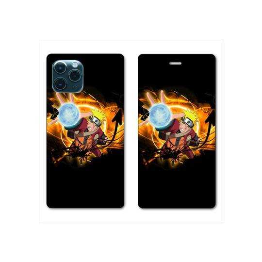 RV Housse cuir portefeuille Iphone 11 (6,1) Manga Naruto noir